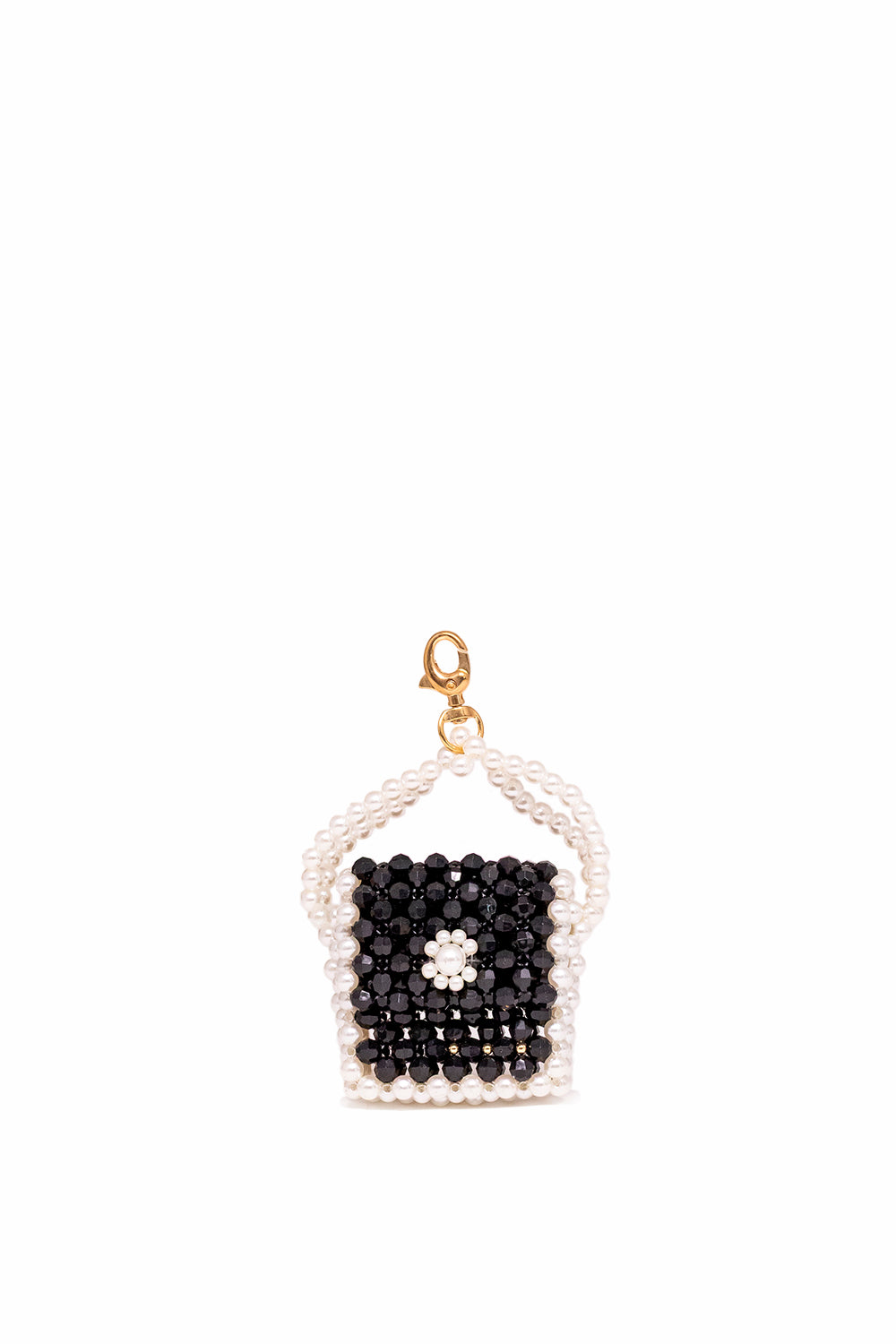 CHARM MINI BAG BLACK/PEARL