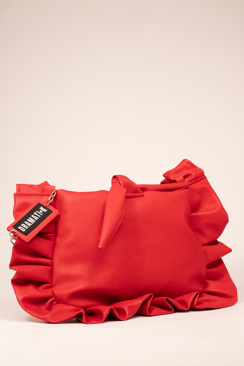 RED RUFFLE BAG