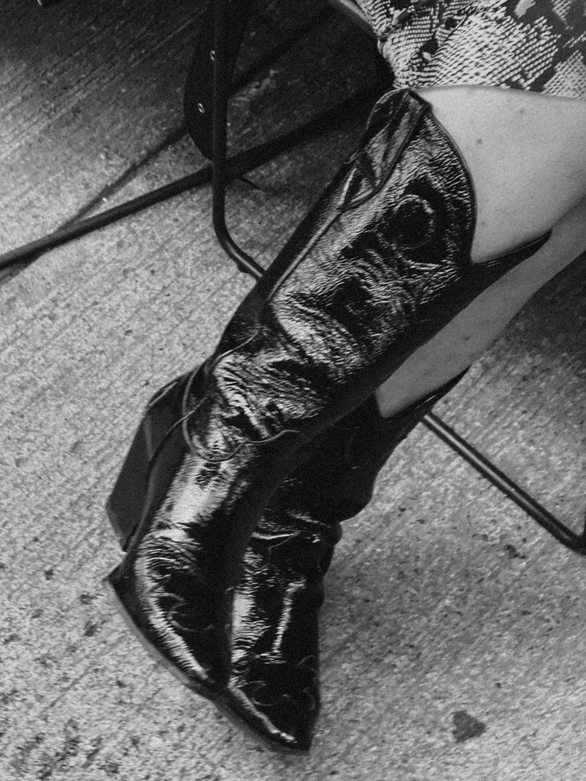 NANCY BLACK CHERRY BOOTS