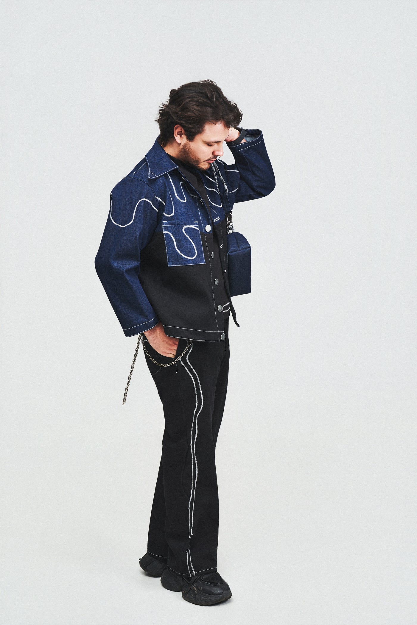 CHAMARRA TEARDROP IN BLUE