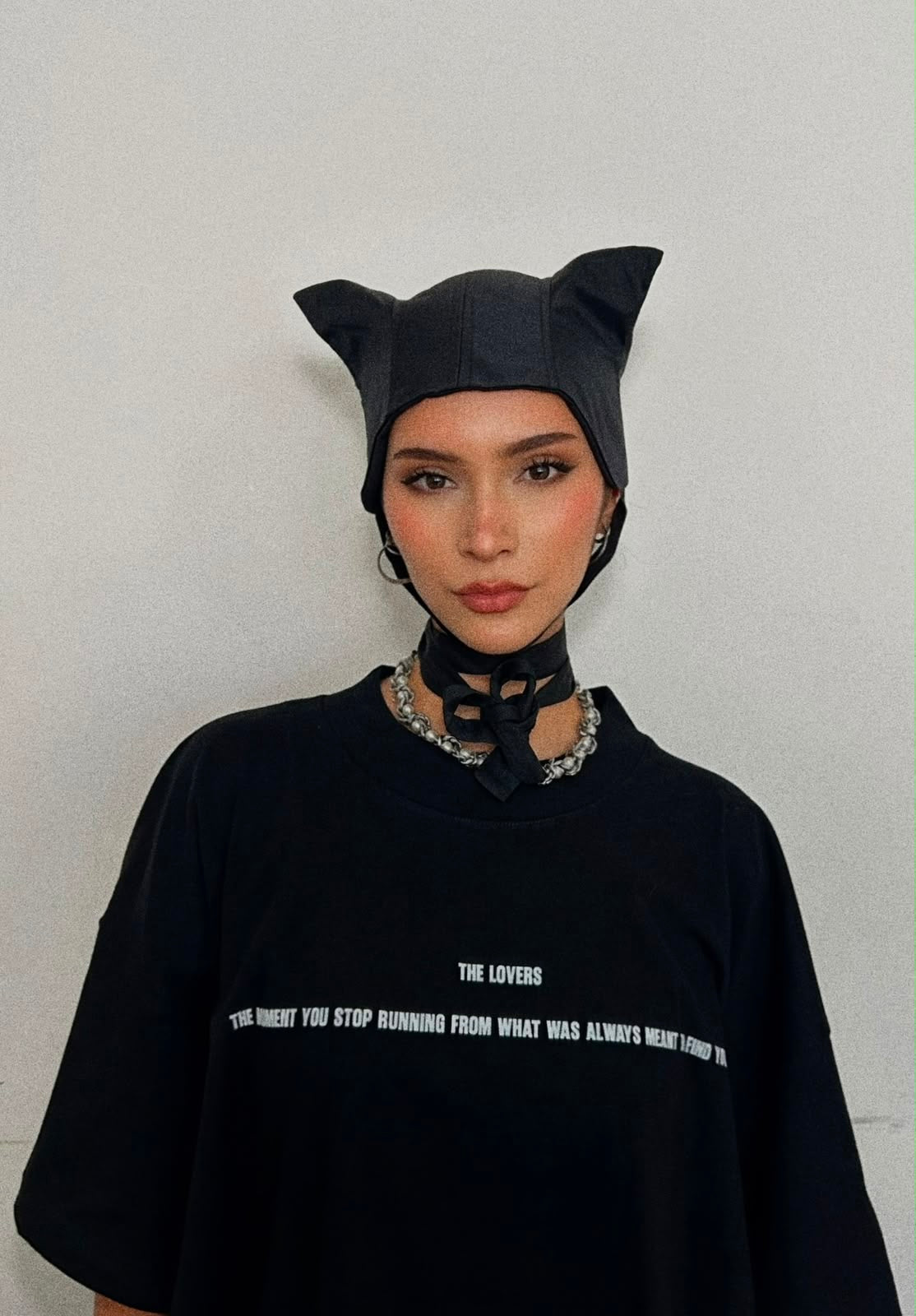 GORRA KITTY HAT NEGRO