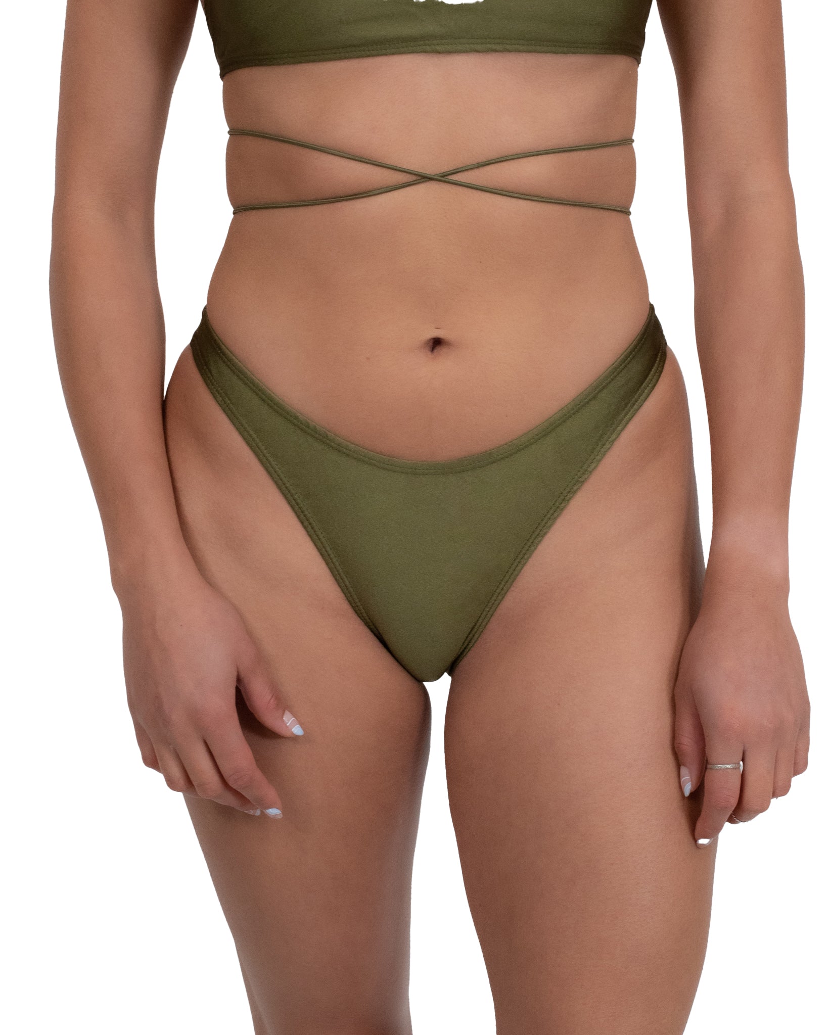 BHARANI BIKINI SHORTS MILITARY GREEN 