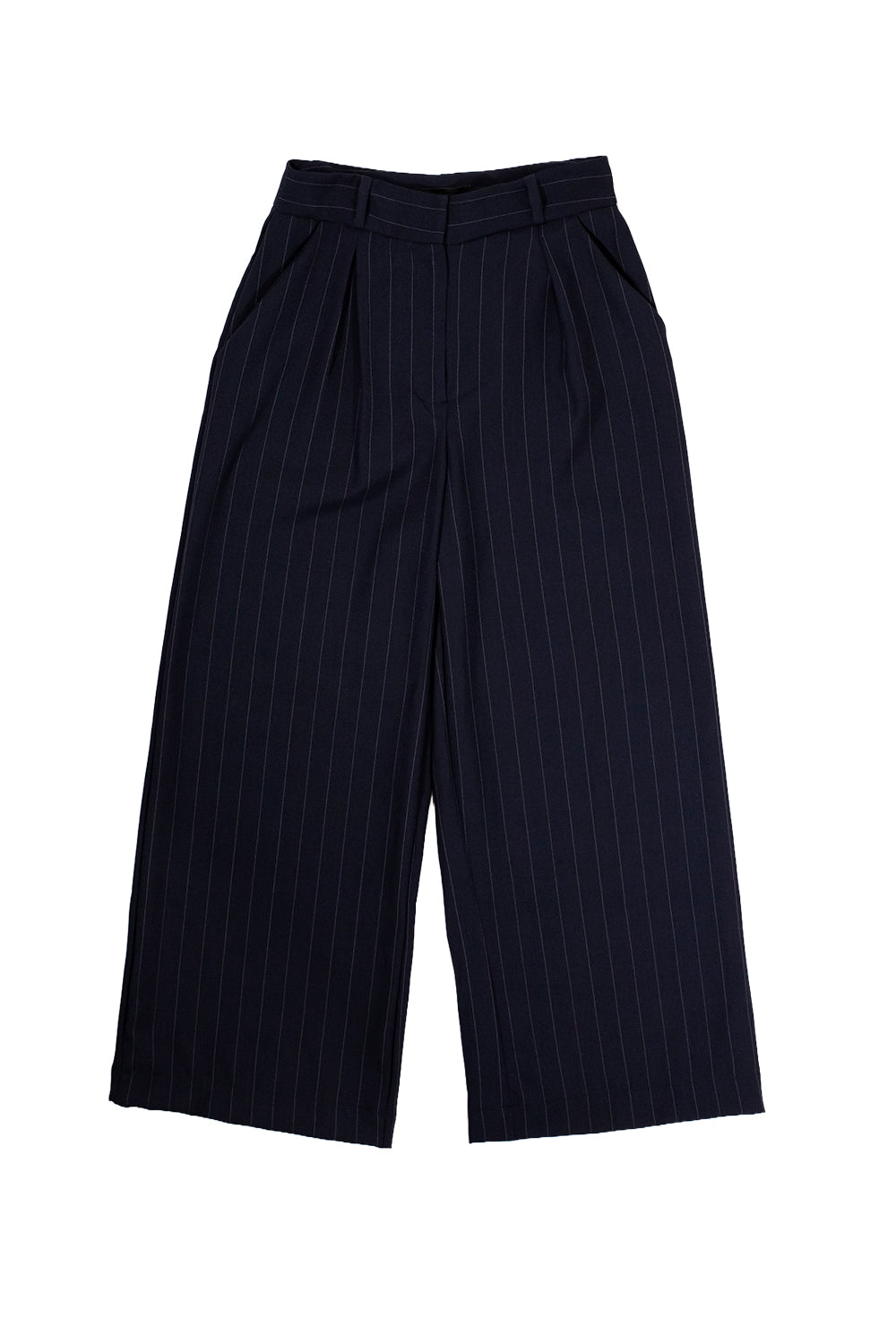 TROUSER A RAYAS AZUL MARINO