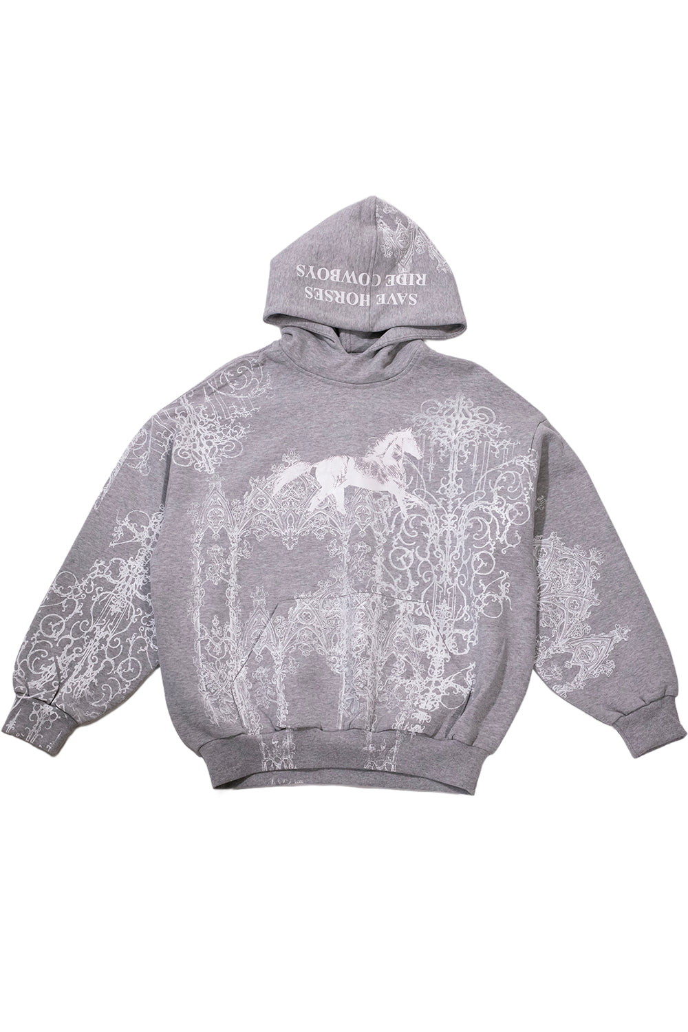 SAVE HORSES SWEATSHIRT GREY | WHITE