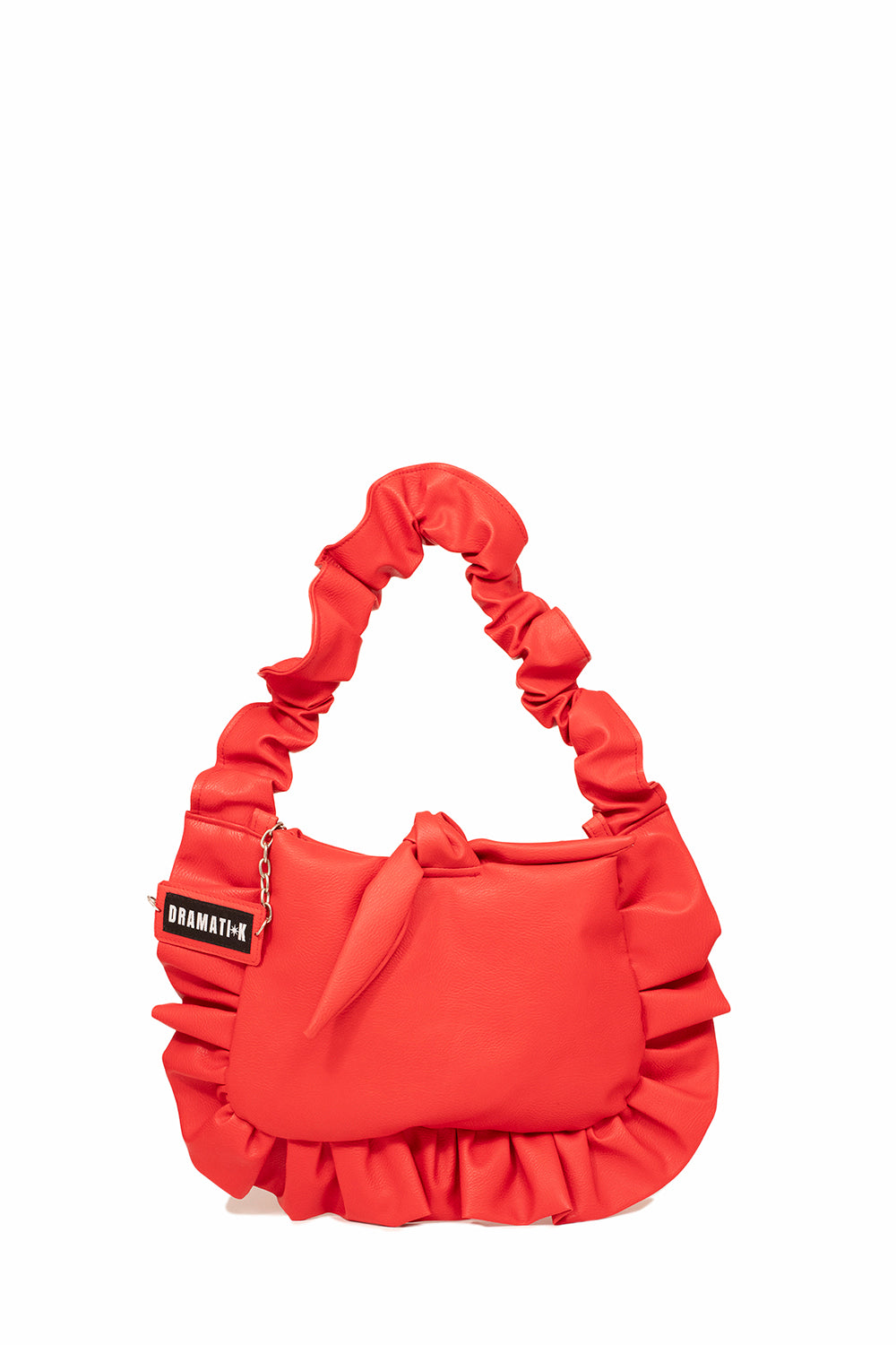 BOLSO RUFFLE ROJO