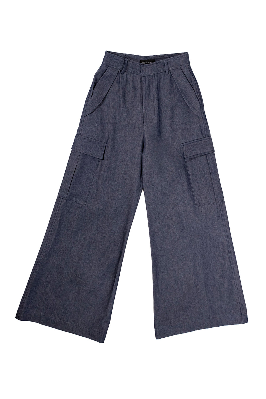 PANTALÓN WIDE LEG CARGO DENIM