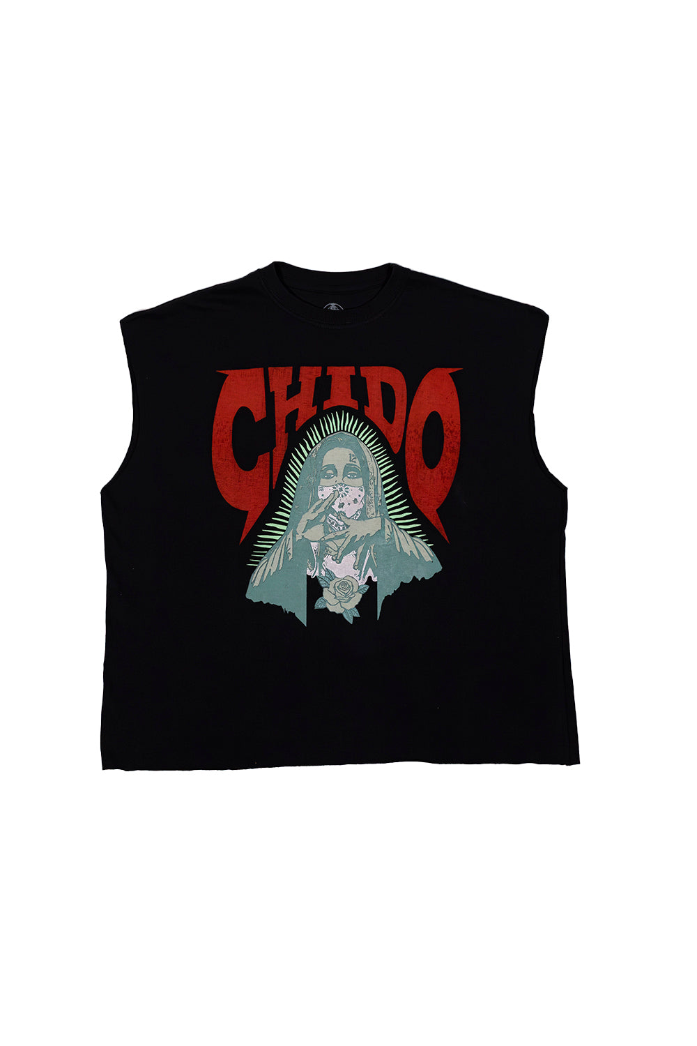 TANK TOP AMÁ CHOLA NEGRO