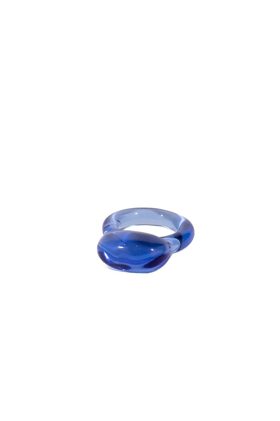 BLUE GOBLET-SHAPED RING