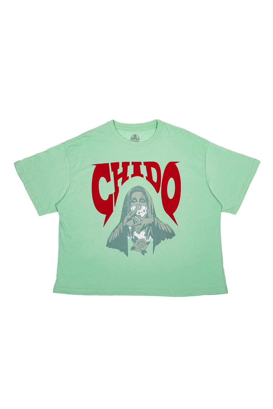 PLAYERA BOXE FIT AMÁ CHOLA VERDE