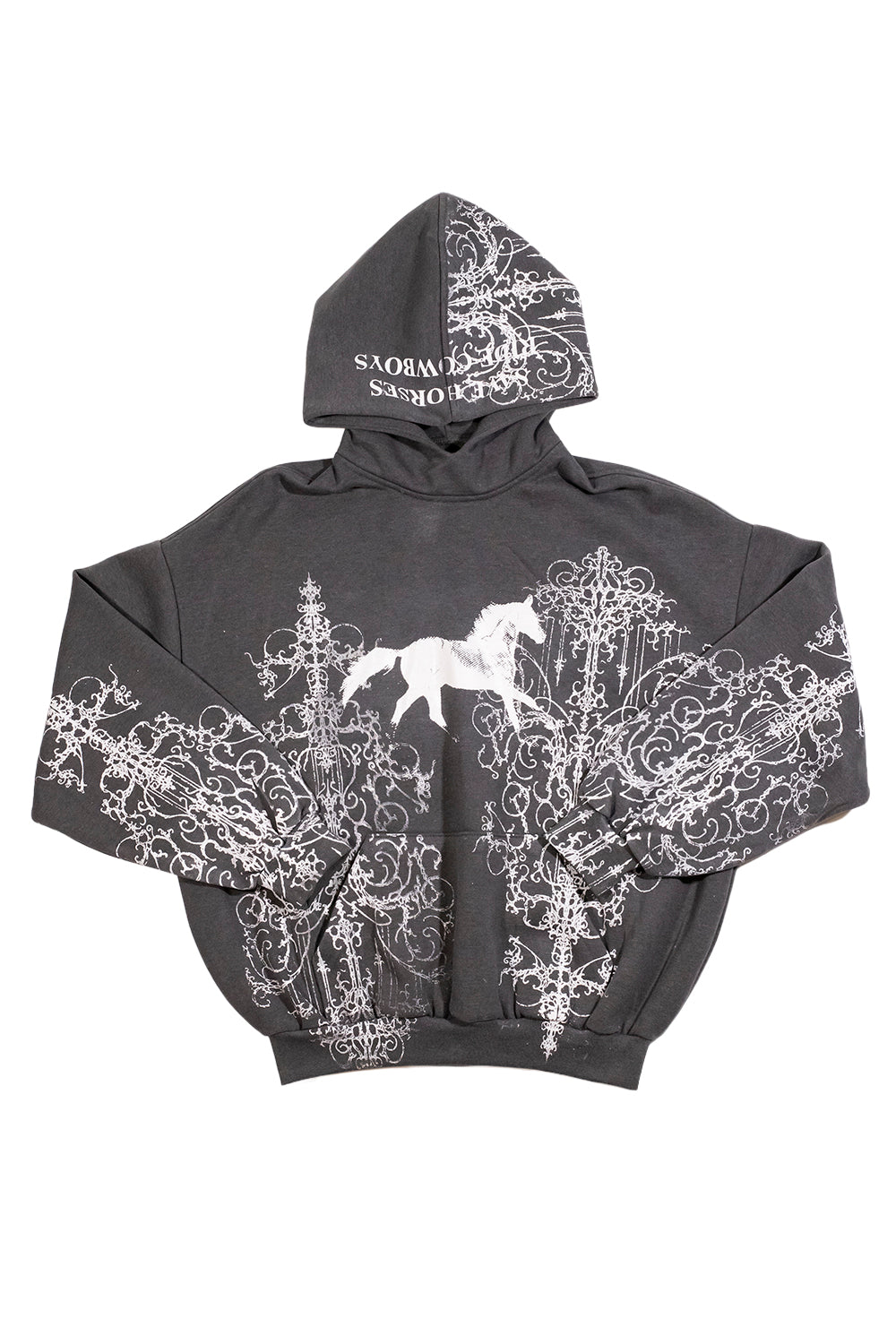 SUDADERA SAVE HORSES GRIS