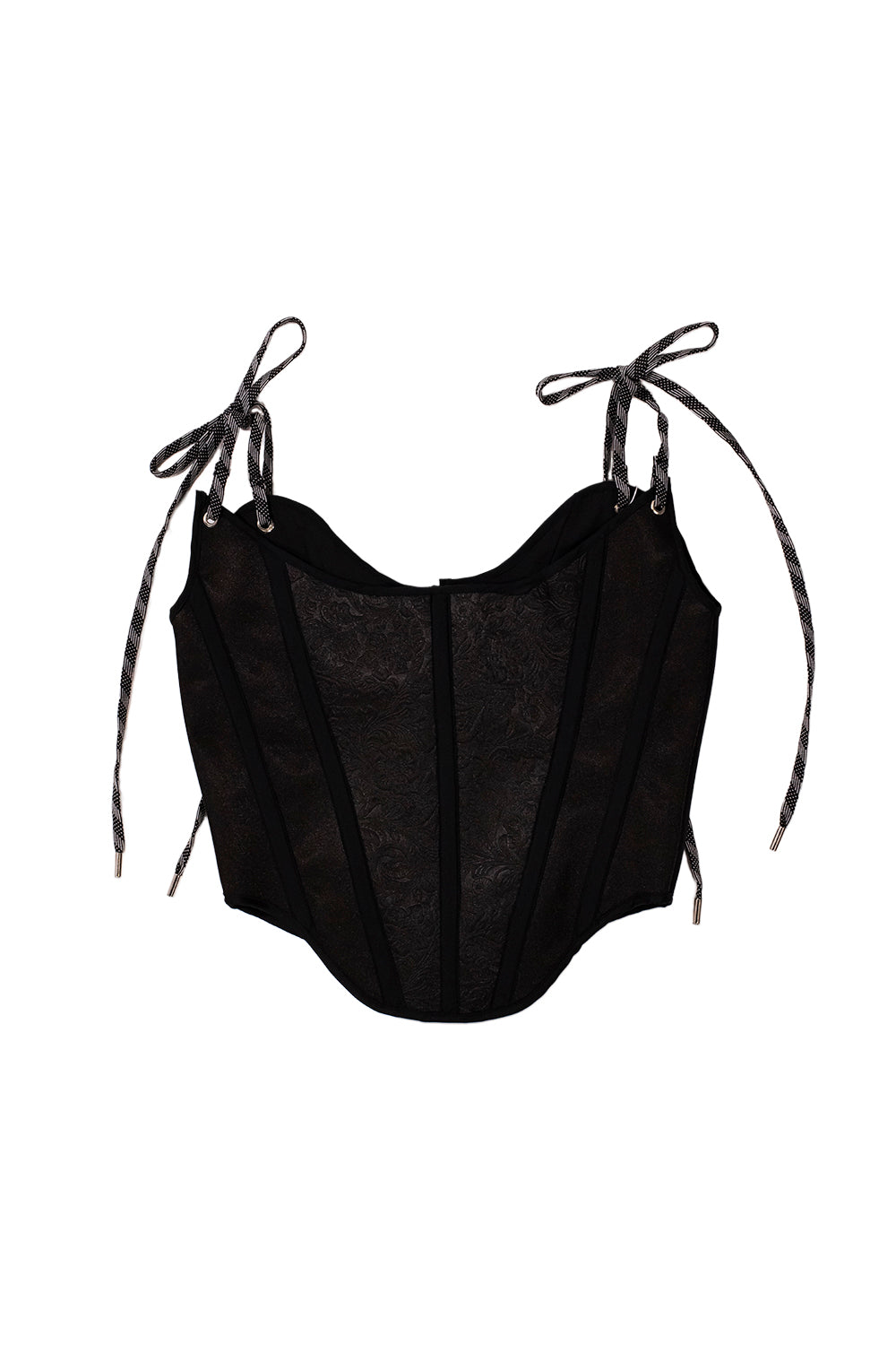 CORSET BOTÁNICO NEGRO