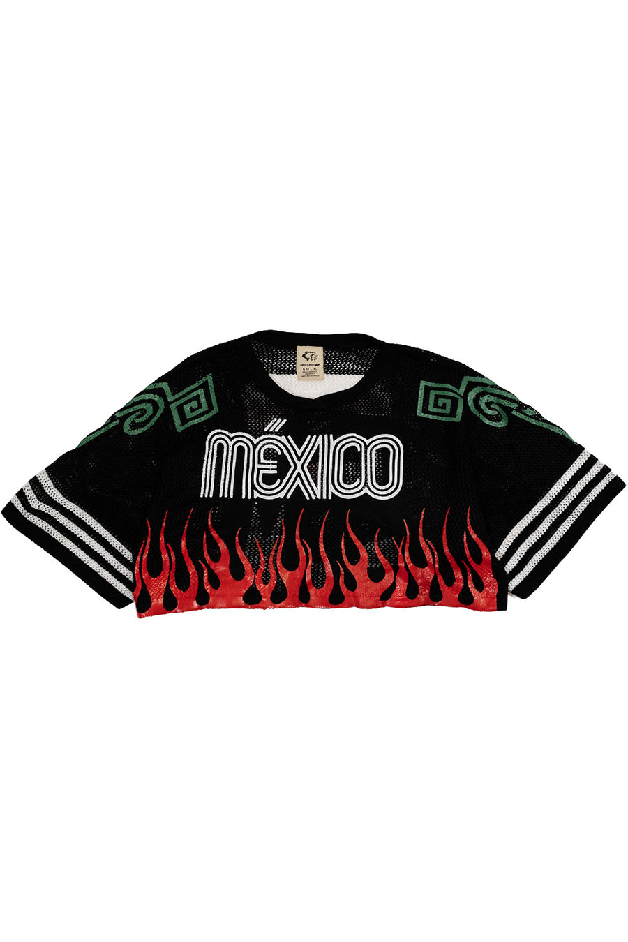 T-SHIRT JAGUAR KNIT JERSEY CROPPED BLACK EDITION