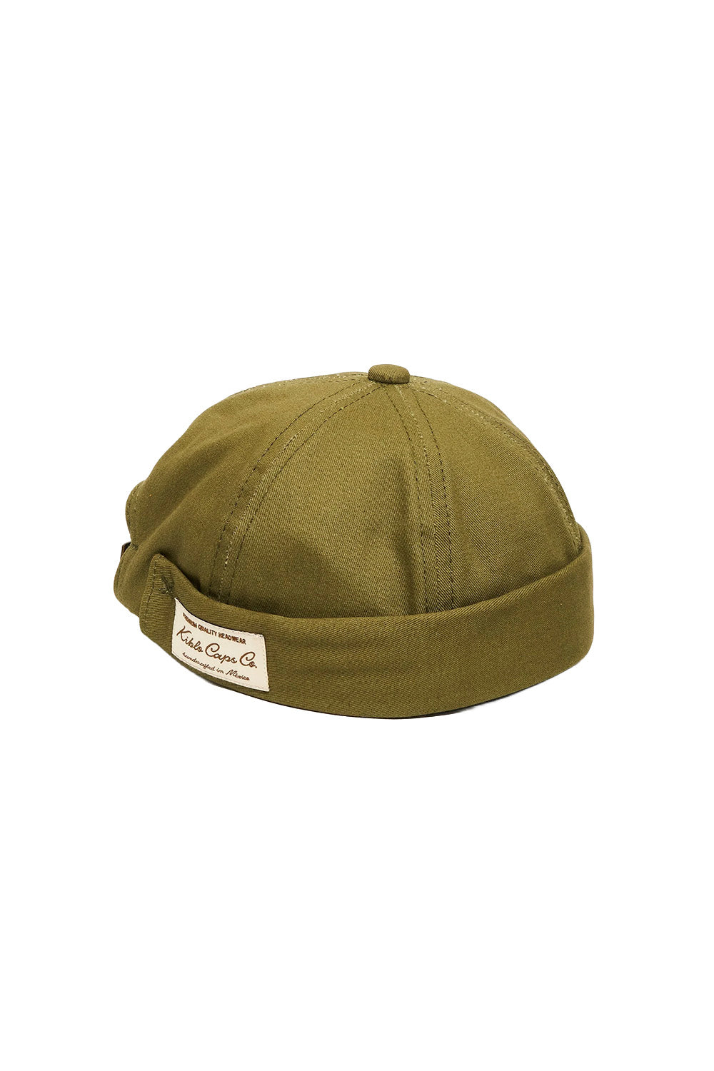 OLIVE BRIMLESS BEANIE