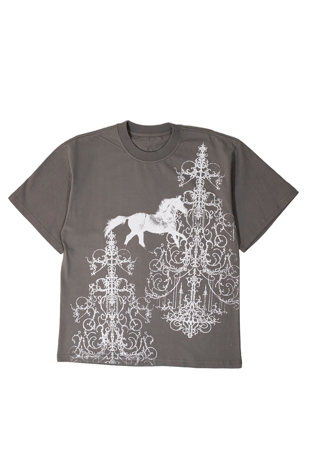 PLAYERA SAVE HORSES GRIS