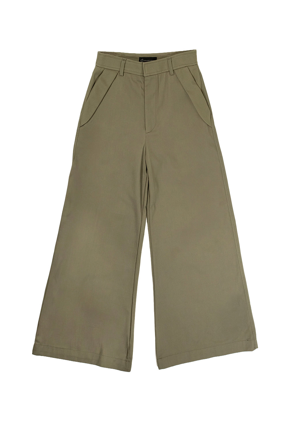 PANTALÓN WIDE LEG VERDE MILITAR