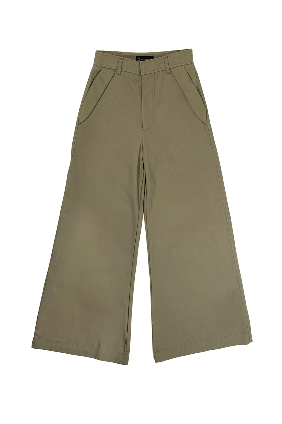 PANTALÓN WIDE LEG VERDE MILITAR