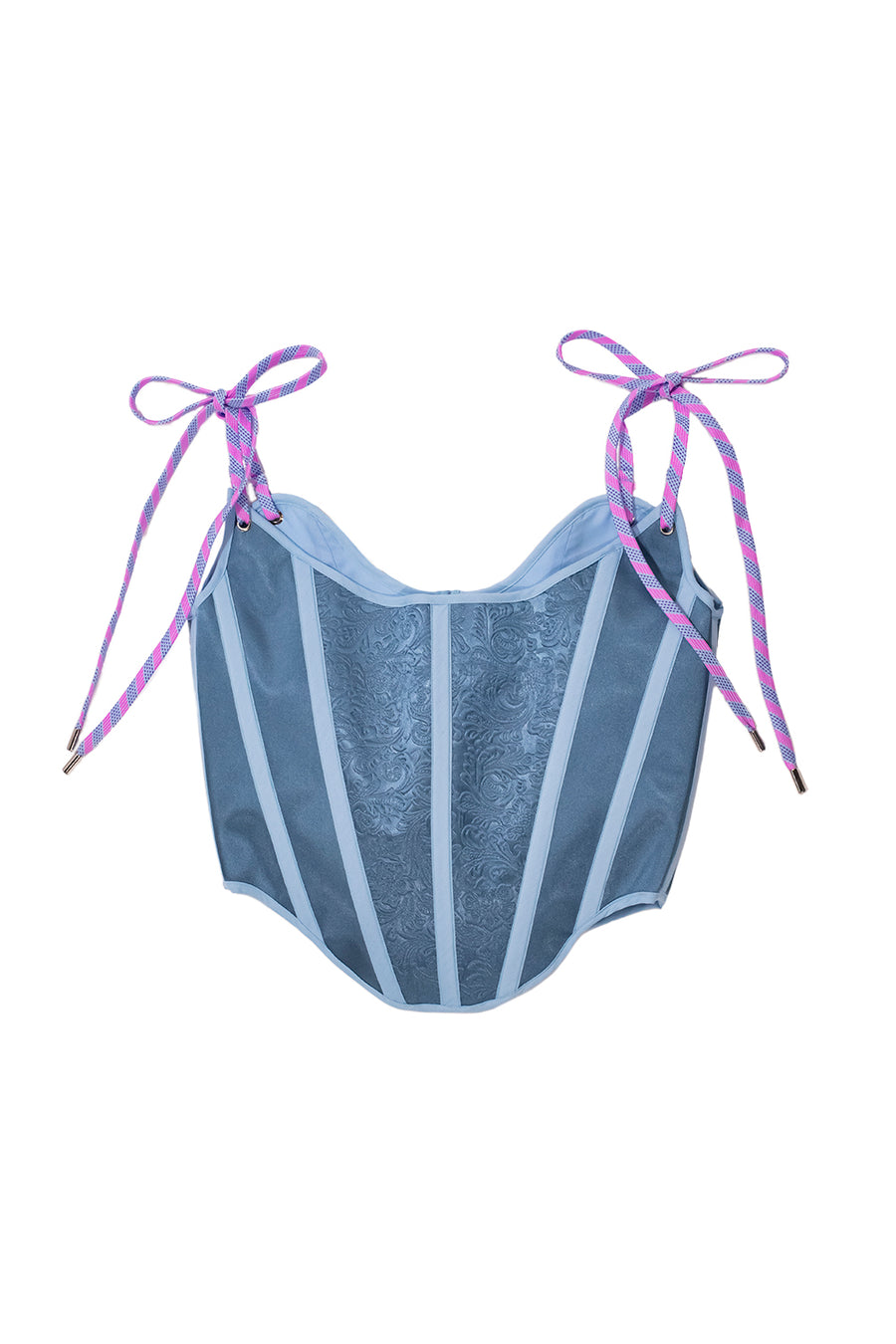 CORSET BOTÁNICO AZUL