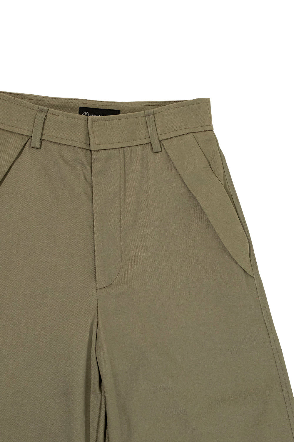 PANTALÓN WIDE LEG VERDE MILITAR