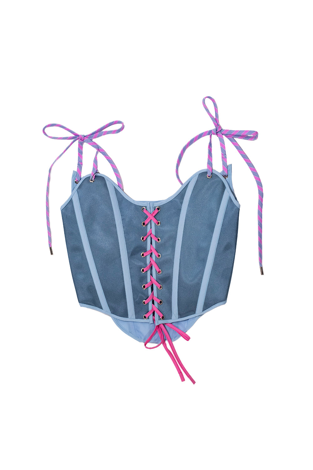 CORSET BOTÁNICO AZUL