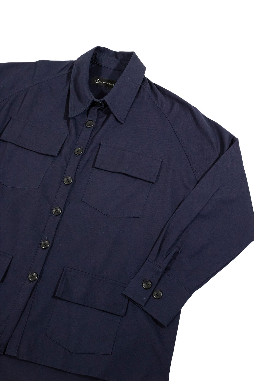 CAMISA UTILITY OVERSIZE MARINO
