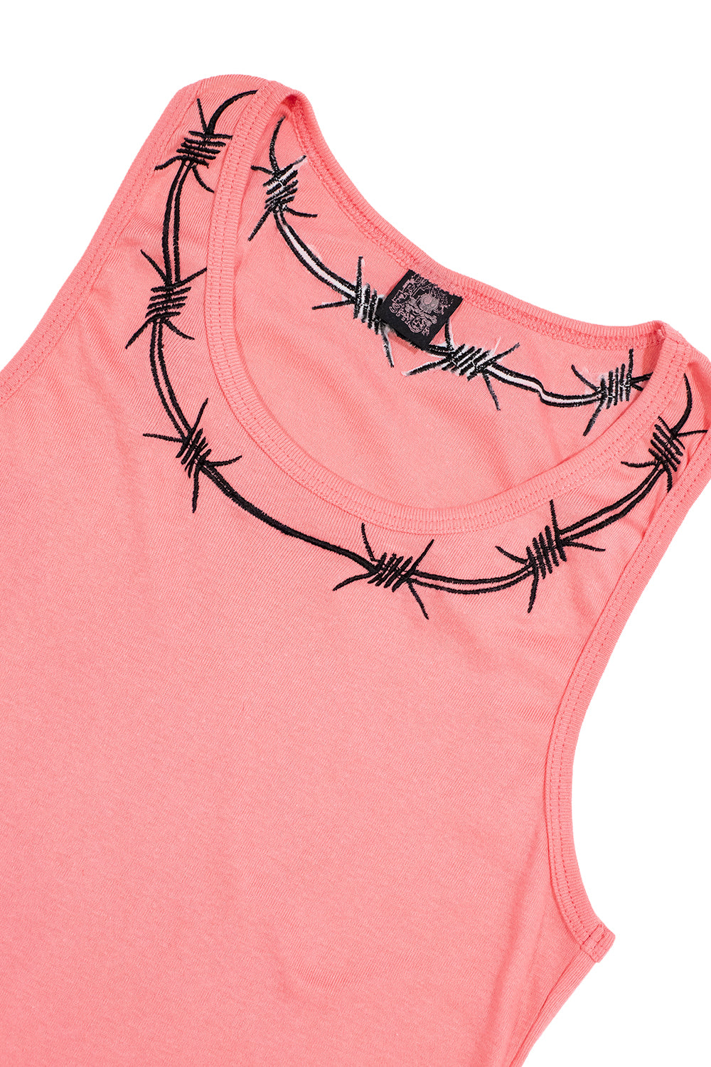 PINK SPIKED TANK TOP