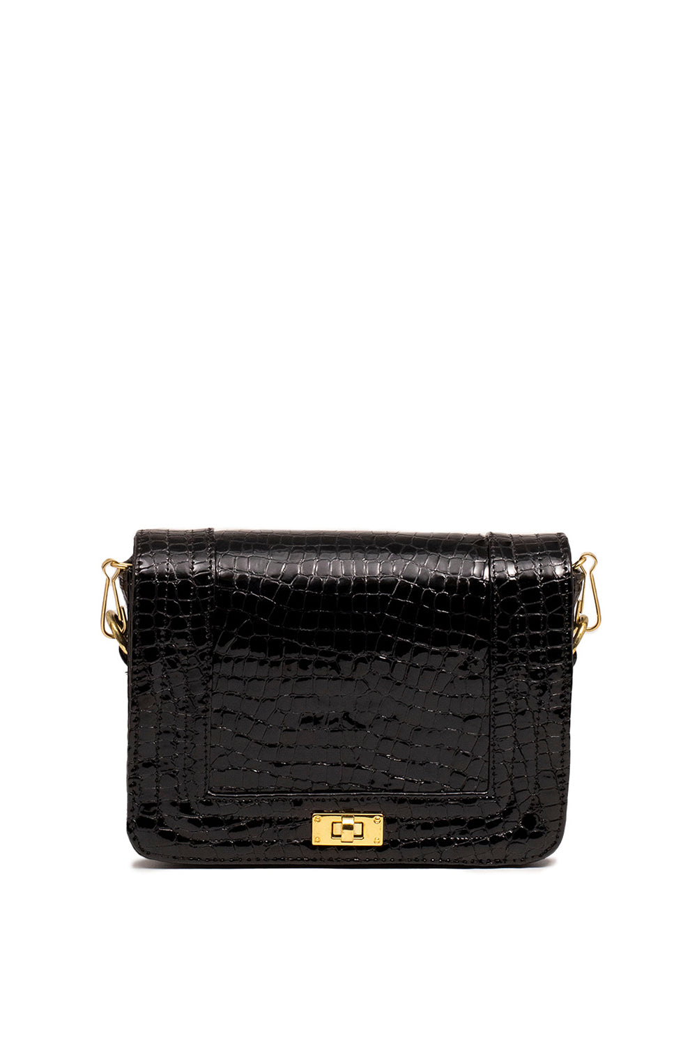 BOLSA ATLANTIS CROCO NEGRO