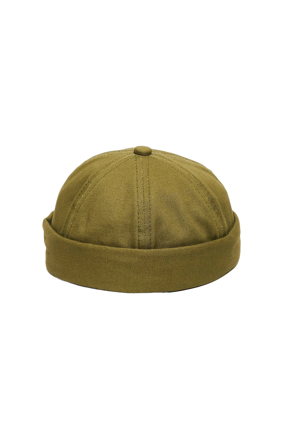 OLIVE BRIMLESS BEANIE
