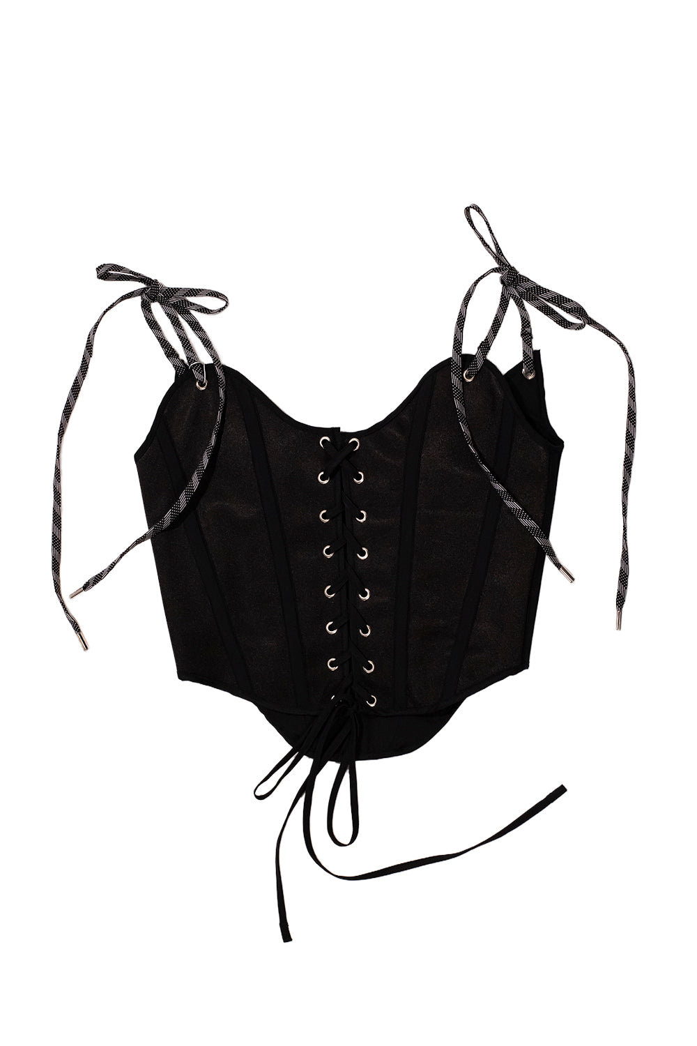 CORSET BOTÁNICO NEGRO