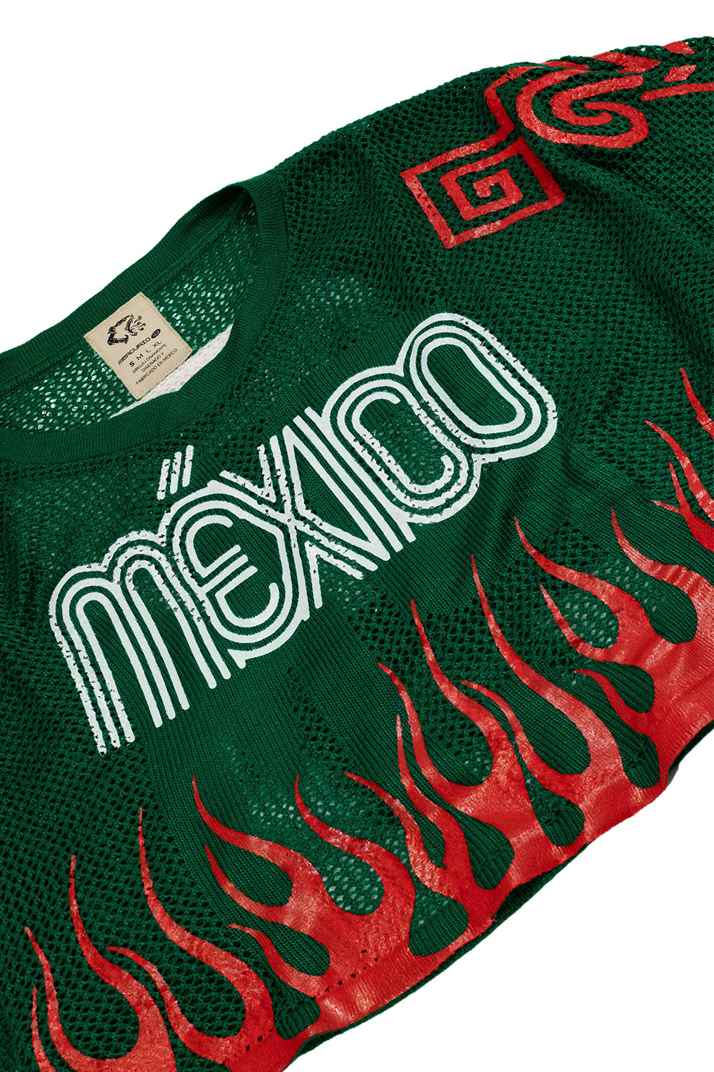 T-SHIRT JAGUAR KNIT JERSEY CROPPED VERDE