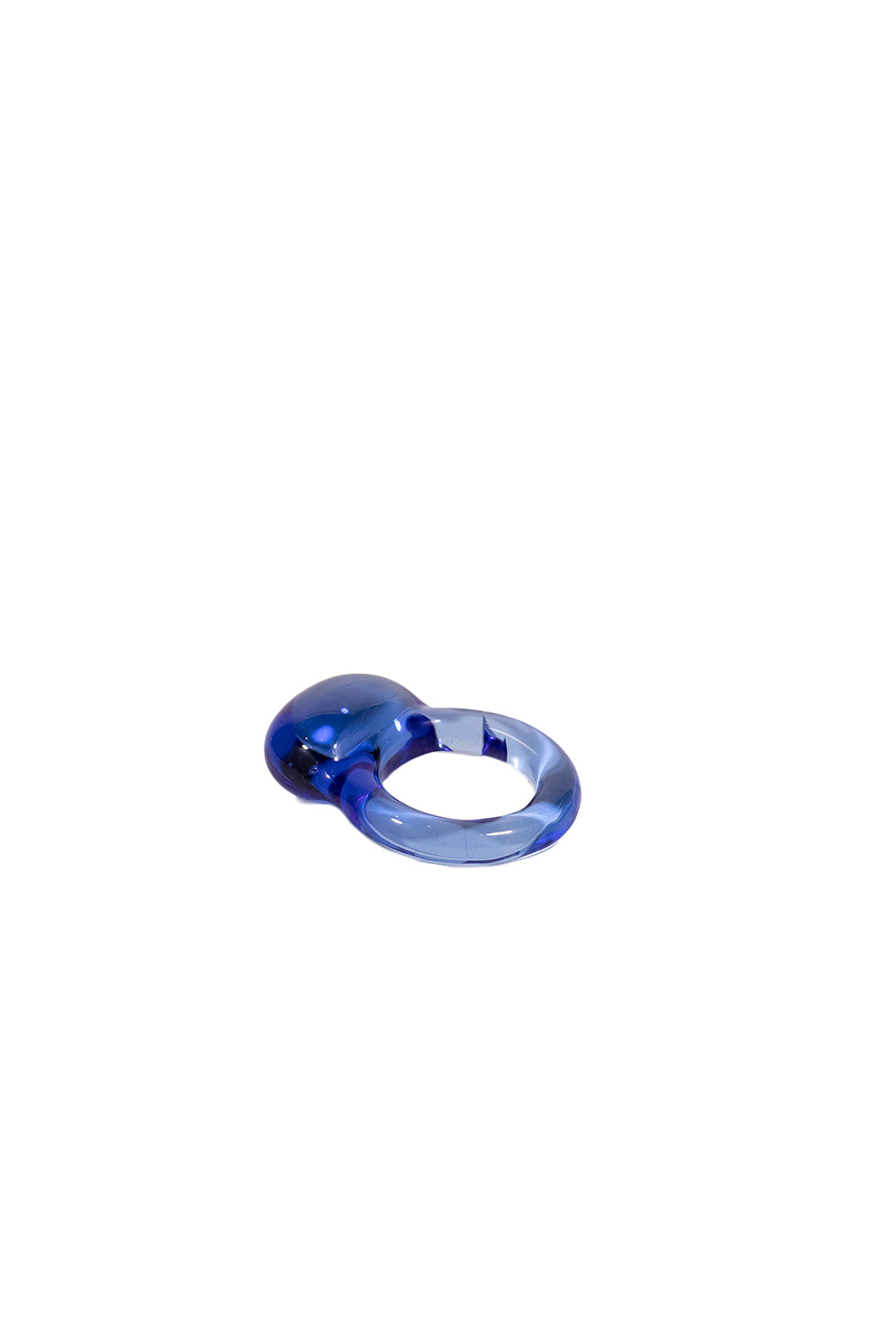 BLUE GOBLET-SHAPED RING