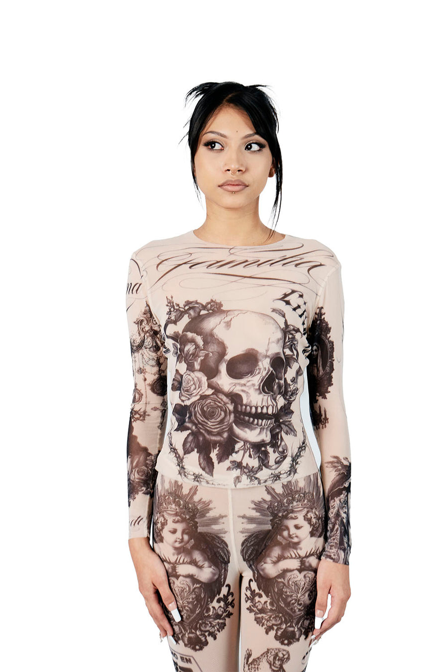 BLUSA GUADA MESH LONG SLEEVE