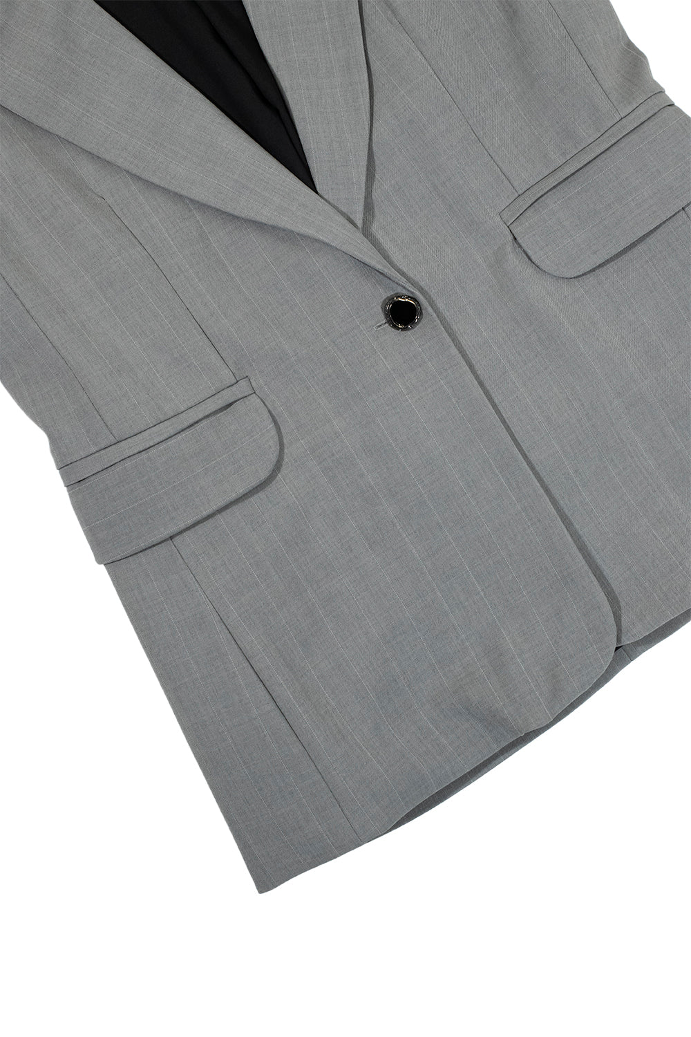 CHALECO SASTRE A RAYAS GRIS