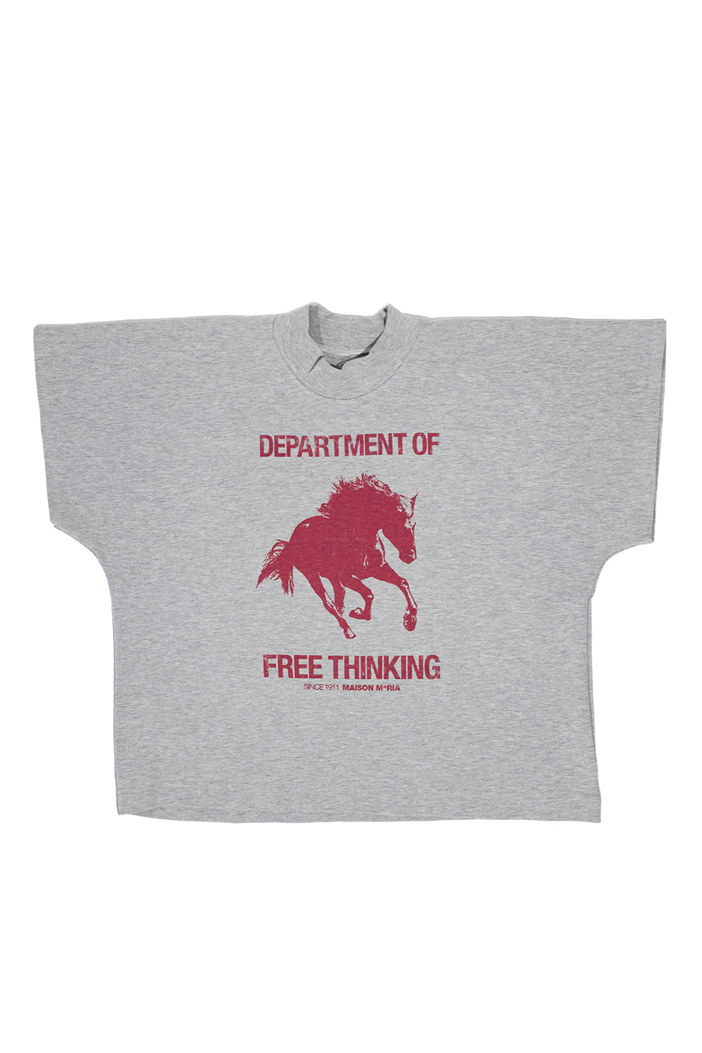 PLAYERA FREE THINKING ZERO WASTED GRIS