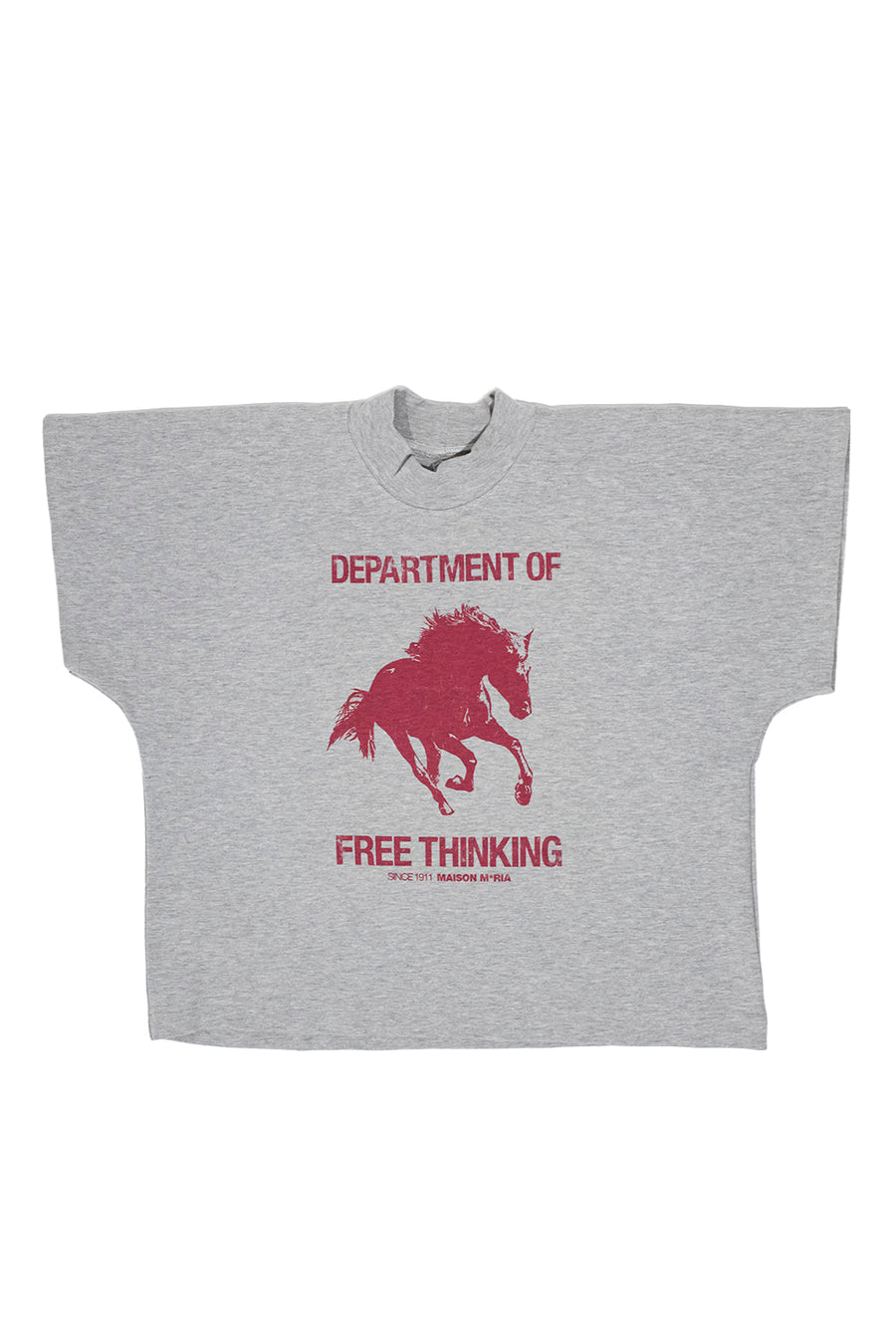 PLAYERA FREE THINKING ZERO WASTED GRIS