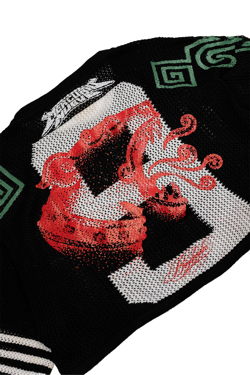 T-SHIRT JAGUAR KNIT JERSEY CROPPED BLACK EDITION