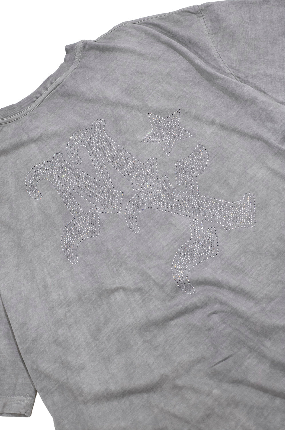 PLAYERA MX RHINESTONE CROPPED