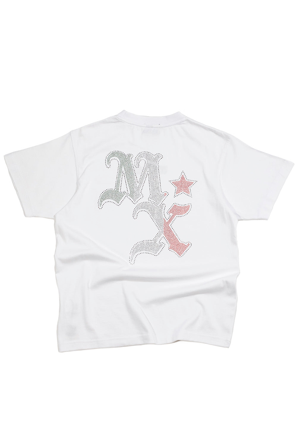 PLAYERA MX RHINESTONE MEXA T SHIRT WHITE