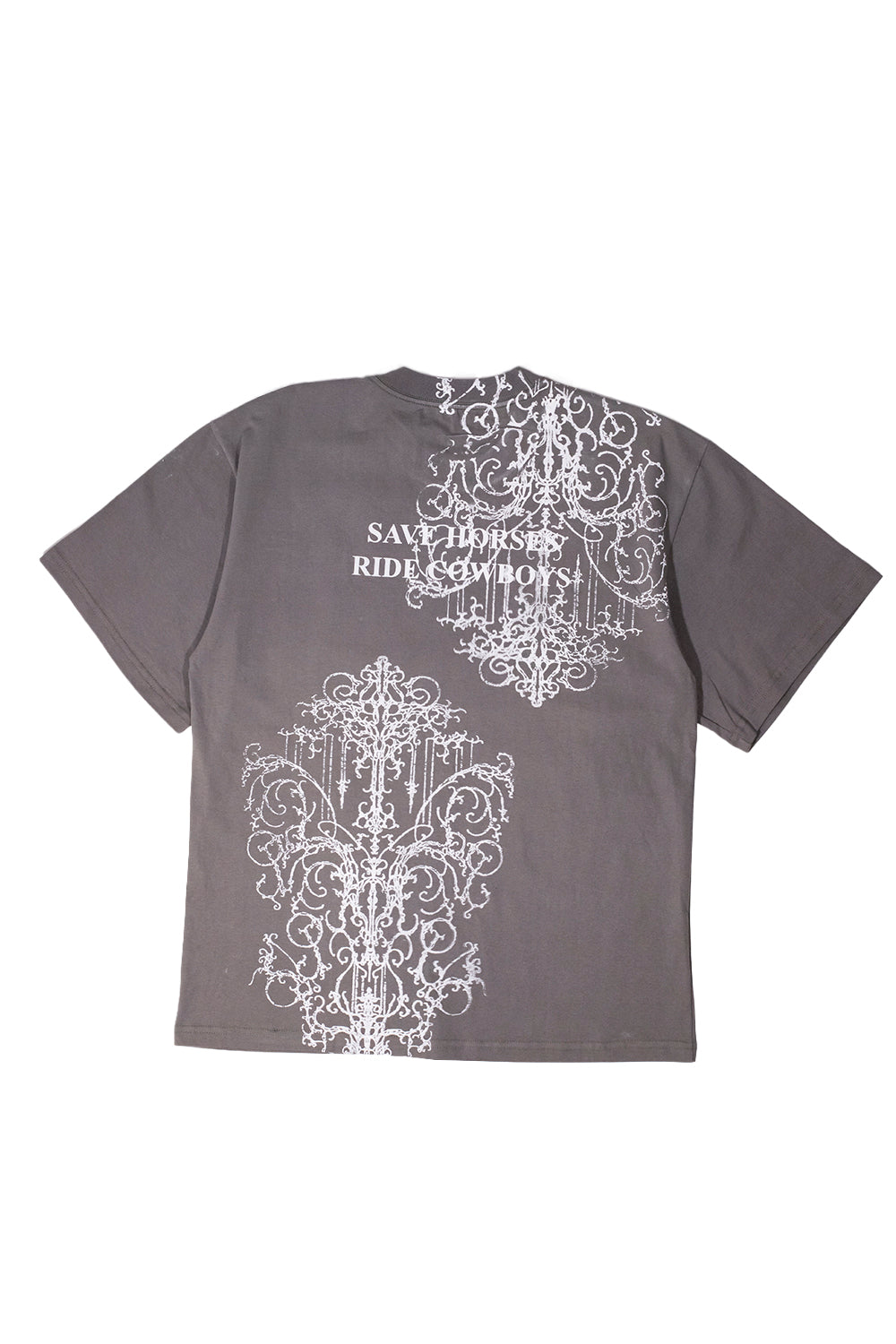 PLAYERA SAVE HORSES GRIS