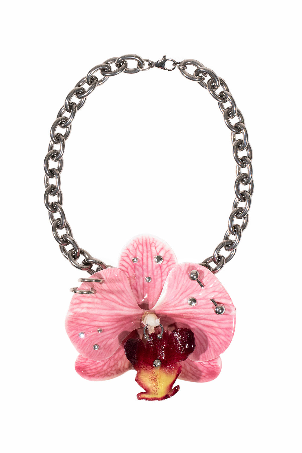 CHOKER ORQUÍDEA ROSA