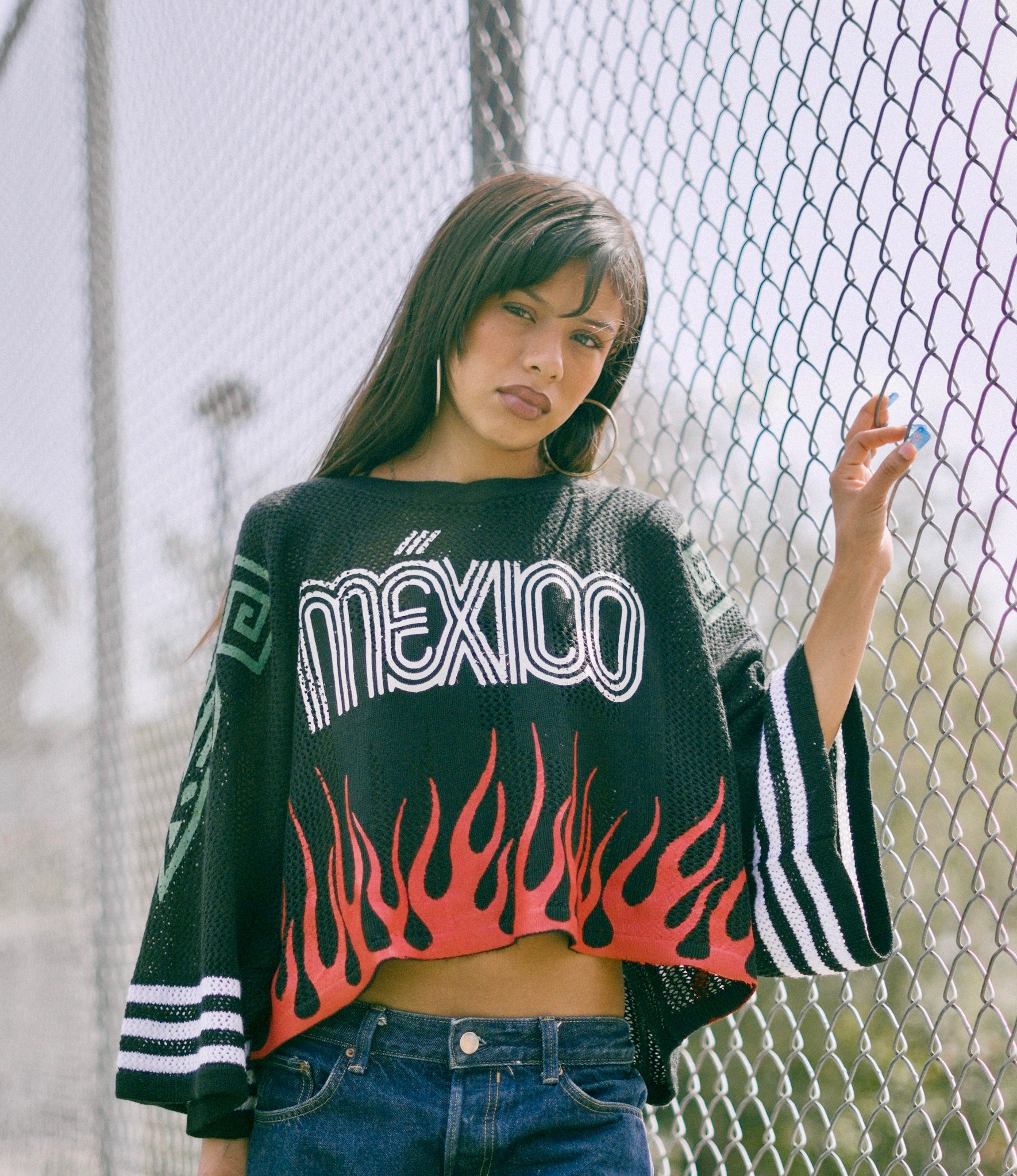 T-SHIRT JAGUAR KNIT JERSEY CROPPED BLACK EDITION