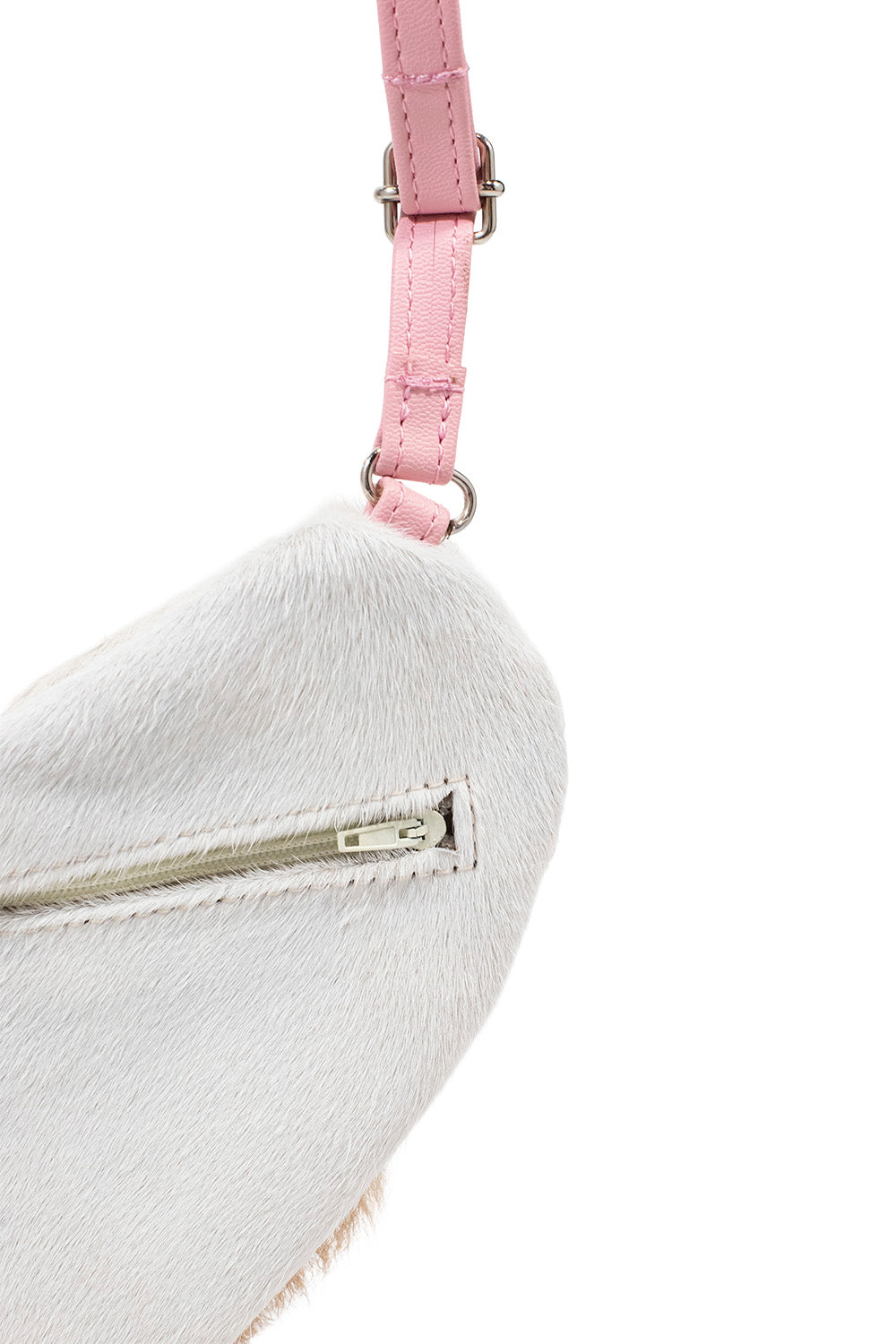 COWHIDE HEART BAG ROSA