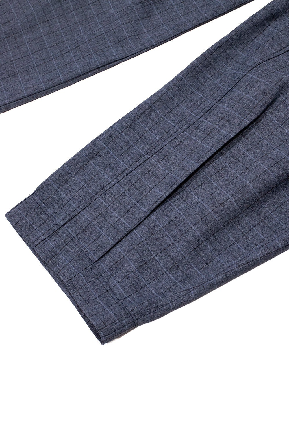 PANTALÓN BARREL AZUL CUADROS