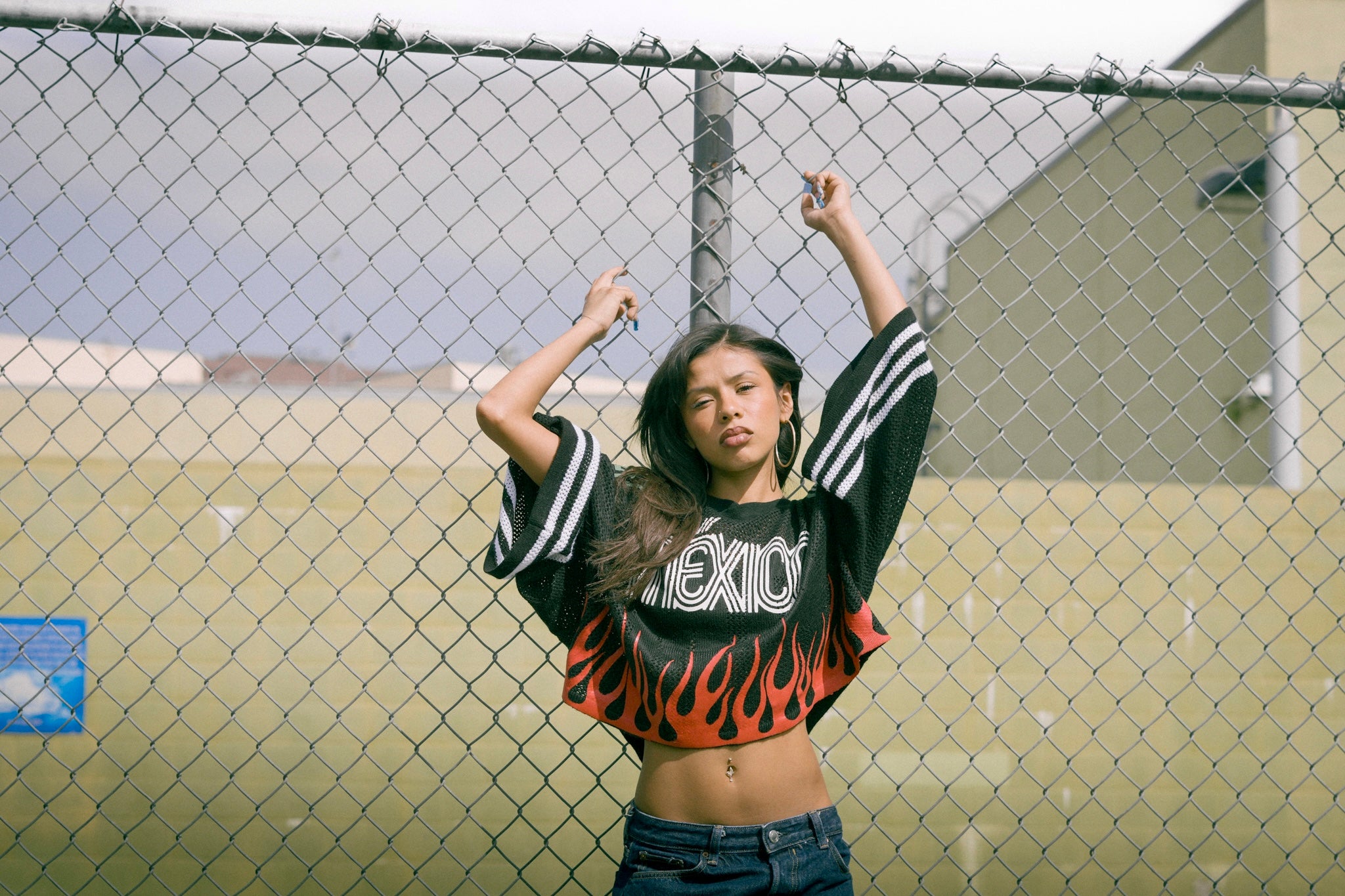 T-SHIRT JAGUAR KNIT JERSEY CROPPED BLACK EDITION
