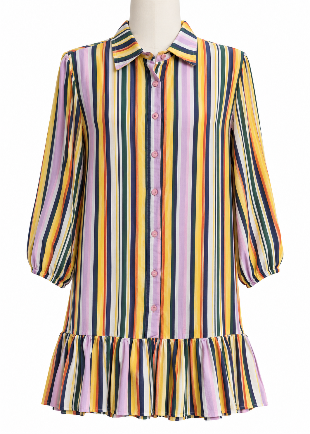 VESTIDO CORTO RAYAS