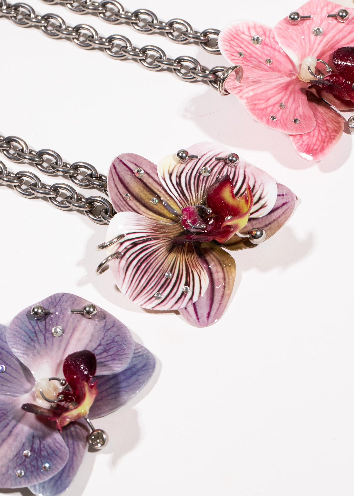 CHOKER ORQUÍDEA ROSA