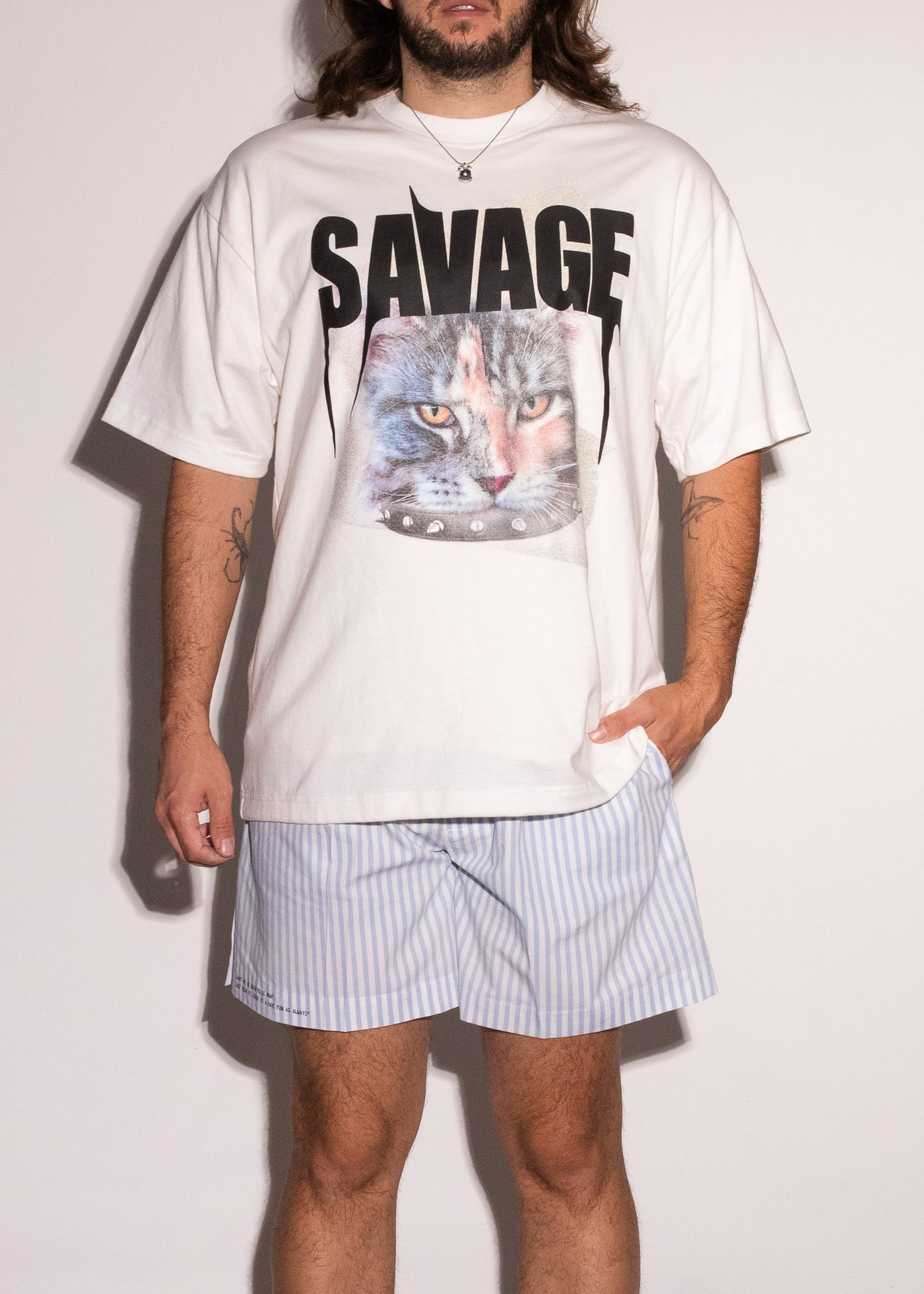 T-SHIRT SAVAGE BLANCA