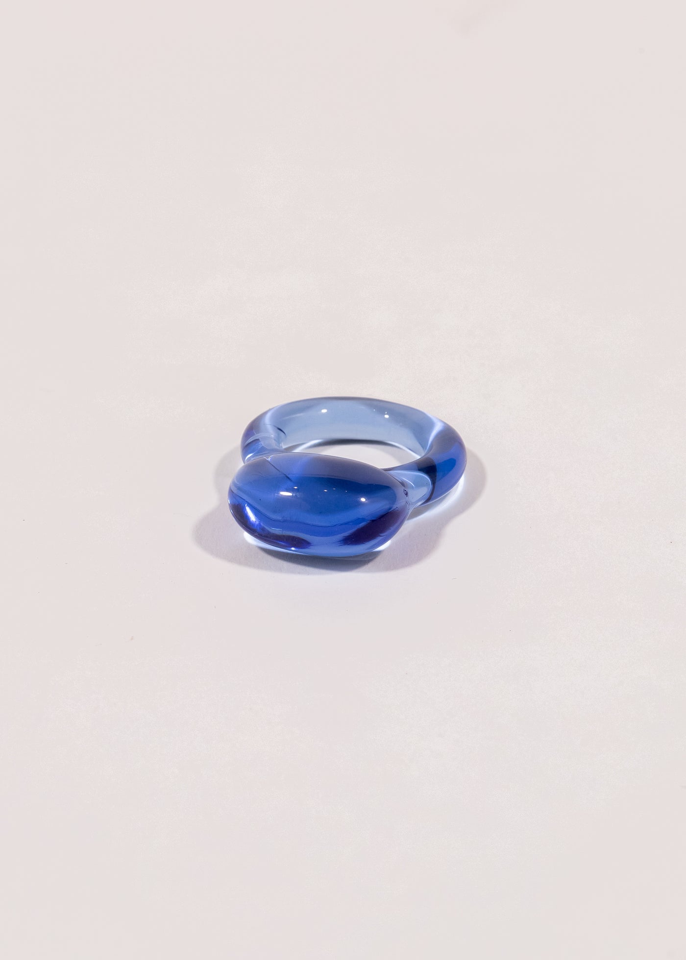 BLUE GOBLET-SHAPED RING