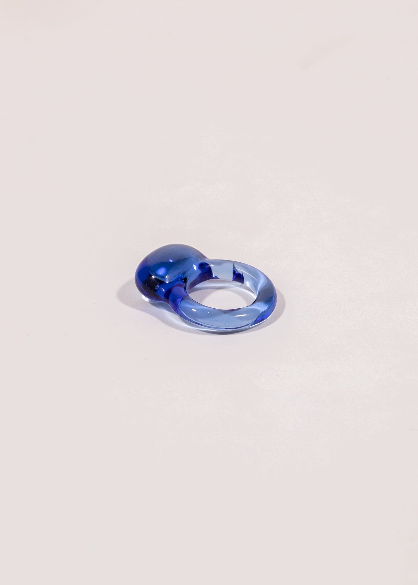 BLUE GOBLET-SHAPED RING