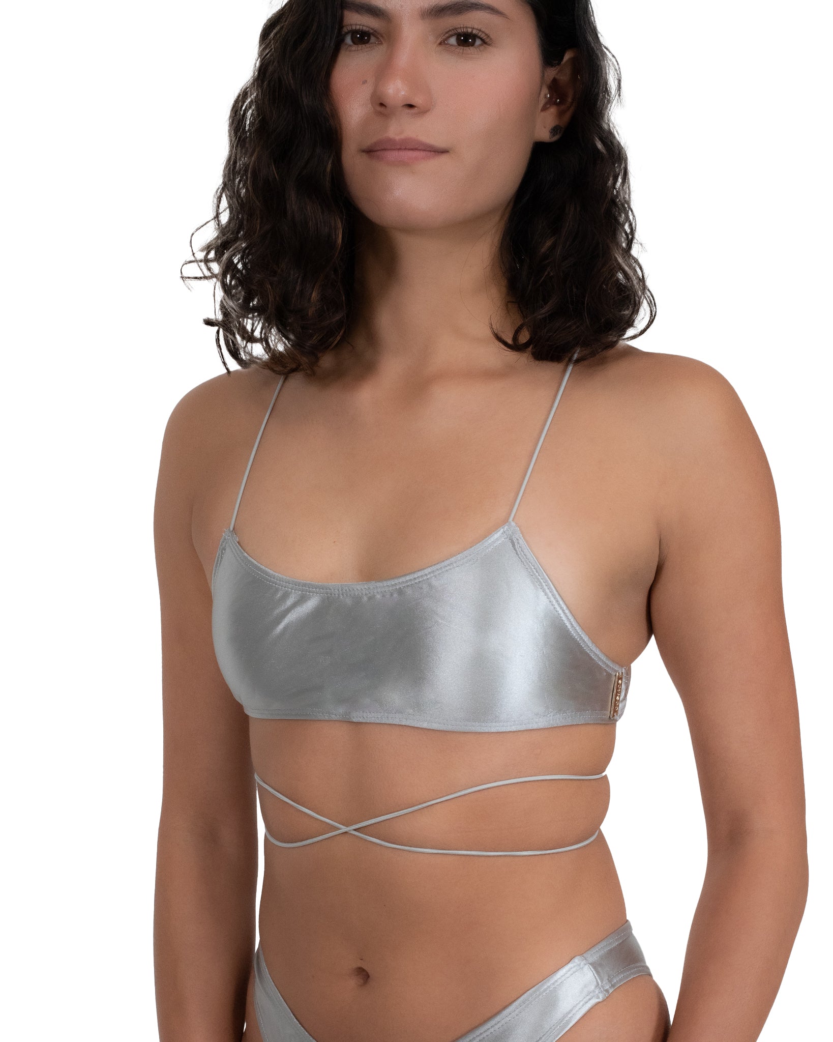 APUS SILVER BIKINI TOP 