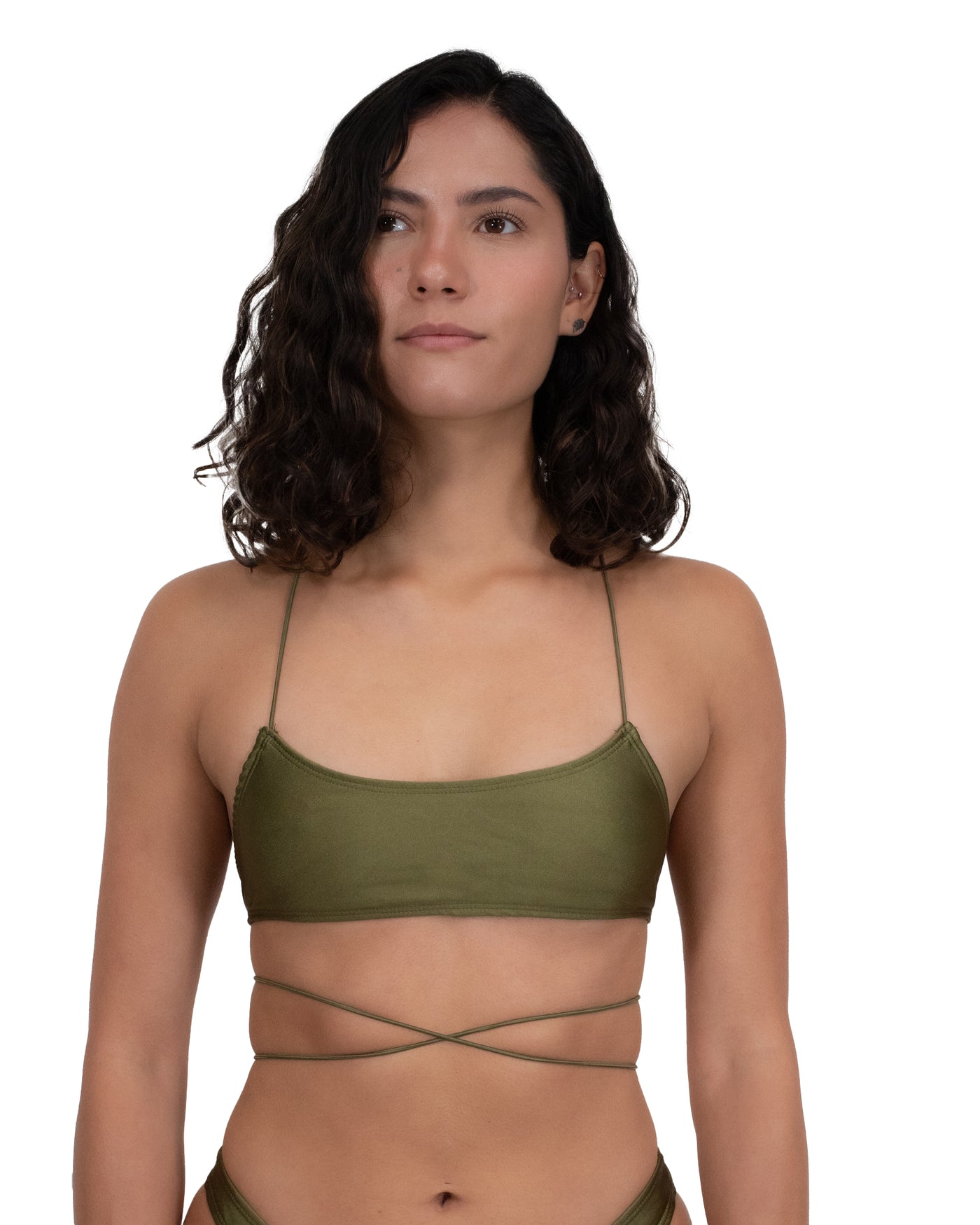 TOP BIKINI APUS VERDE MILITAR